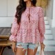 Diyun European and American Cross-border 2025 Spring/Summer Casual Vacation Loose lace-up cardigan Solid Color Cutout top Women's shirt