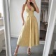 Diyun's elegant European and American evening gowns, halter waisted long dresses, women's wear, Spring/Summer 2025 Amazon Independent Store
