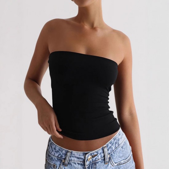 Diyun Cross-border European and American yoga wear, sporty and sexy strapless vest women's clothing, Amazon Independent foreign Trade Station for Summer 2025