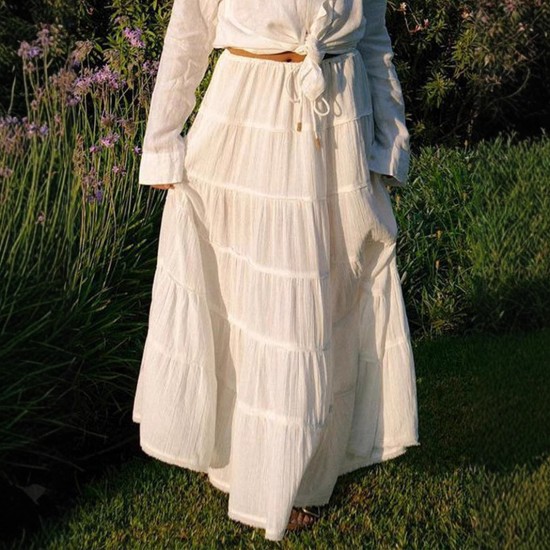 Diyun Cross-border European and American Vacation Casual Style A-line cake Skirt Women's clothing Spring/Summer 2025 Amazon Independent Store