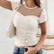 Diyun Cross-border European and American Y2K sexy style round-neck short-sleeved vest T-shirt women's clothing Spring/Summer 2025 Amazon Independent Store