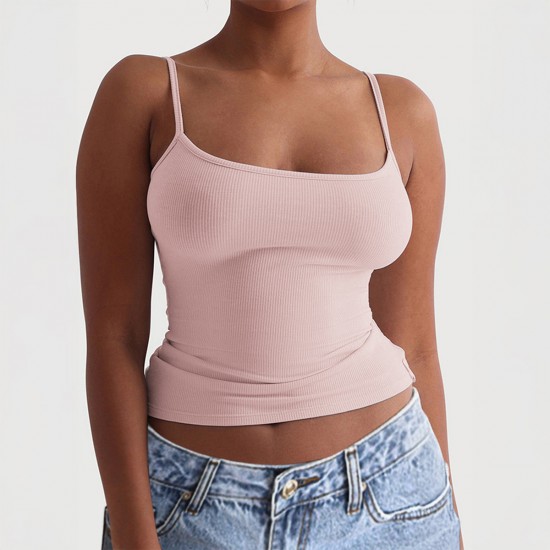 Diyun Cross-border European and American sports yoga Wear small halter Vest Women's clothing 2025 Summer Amazon Foreign Trade Independent Station