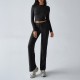 Diyun Cross-border Foreign Trade 2024 Autumn/Winter Y2K Casual Sporty Style Slimming Long-sleeved top Lace-up long Pants Set for women