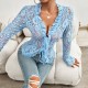 Diyun Cross-border Foreign Trade Women's Top Independent Station 2024 Spring/Summer Sexy and Fitted Long-sleeved Lace Trim top