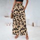 Diyun's European and American women's clothing cross-border Amazon Spring/Summer export, elegant and stylish cotton printed loose wide-leg pants