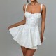 Diyun Cross-border European and American elegant evening dress, halter dress for children, 2025 summer Amazon mini skirt