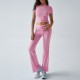 Diyun Cross-border Foreign Trade European and American Women's Clothing 2025 Spring/Summer Elegant Solid Color round neck Urban Casual Fashion Set for women