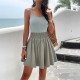 Diyun Cross-border European and American women's clothing Amazon Spring/Summer 2025 export elegant solid color halter sports dress