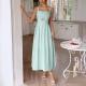 Diyun European and American Casual vacation halter high-end long dress Women's clothing Spring/Summer 2025 Amazon Independent Store