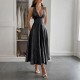 Diyun's elegant European and American evening gowns, halter waisted long dresses, women's wear, Spring/Summer 2025 Amazon Independent Store