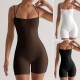 Di Yun's Spring/Summer 2025 cross-border European and American sexy solid color home halter, outdoor slimming jumpsuit, yoga wear and women's clothing