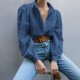 Diyun Amazon Spring/Summer 2025 Foreign trade European and American casual Loose fashion Openwork puffed-sleeve cardigan women's clothing