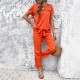 Diyun European and American Women's Clothing Amazon Trade 2024 Spring/Summer Casual Short-sleeved top and long Pants Set