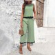 Diyun Cross-border European and American women's Clothing Amazon Spring/Summer 2024 Export Casual and Elegant vest, top and long Pants Set