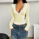 Diyun Cross-border European and American Y2K sexy style lace long-sleeved vest T-shirt women's clothing 2025 Spring/Summer Amazon Independent Store
