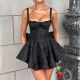 Diyun Cross-border European and American elegant evening dress, halter dress for children, 2025 summer Amazon mini skirt