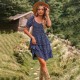Diyun European and American Foreign Trade Amazon French Romantic Dress 2023 Spring/Summer Floral Long and Short sleeves Cake