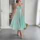 Diyun Cross-border European and American elegant style halter jacquard long dress for women's clothing 2025 summer Independent store on Amazon