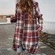 Diyun's European and American cross-border 2025 Spring/Summer Women's Amazon Casual Loose, color-blocking long-sleeved women's hooded coat