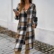 Diyun Cross-border Trade Amazon Europe and America 2024 Autumn/Winter Women's Casual Loose, color-blocking button-down hooded jacket
